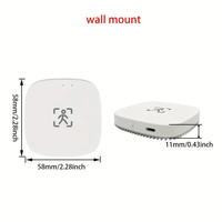 Tuya Smart Life Zigbee Detektor Kehadiran Manusia Radar MmWave Sensor Gerak Pir Deteksi Pencahayaan Dilengkapi Relay untuk Pencahayaan