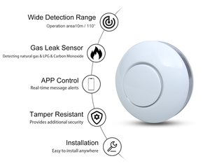 ZW1106 Wireless Lpg Gás Leak Detector Z-wave Controlador Remoto para Sensor de Gás Sistema Automático Smart Home - Product Image 2