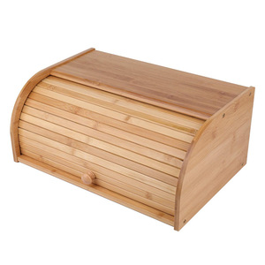 Contenedor de Pan <span class=keywords><strong>grande</strong></span> para cocina, caja de pan de bambú de madera superior, 2022 - Product Image 3