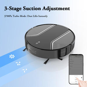 <span class=keywords><strong>Robot</strong></span> <span class=keywords><strong>aspirateur</strong></span> super fin, <span class=keywords><strong>puissant</strong></span>, <span class=keywords><strong>silencieux</strong></span>, auto-rechargeant, nettoie les sols durs aux tapis à poils moyens - Product Image 4