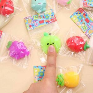 Jouets à presser colorés et mignons pour enfants, en forme de fruits, à récupération lente, jouets anti-stress, petits cadeaux - Product Image 5