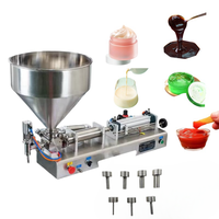 Machine de remplissage semi-automatique de bureau pour parfums, huiles d'olive, bouteilles en plastique, pots cosmétiques et pâtes