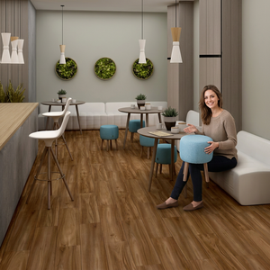 Latina Grey 8x48 Inch <b>Matte</b> Wood Look Porcelain Plank Tiles Contemporary Timber <b>Flooring</b> Design - Product Image 6