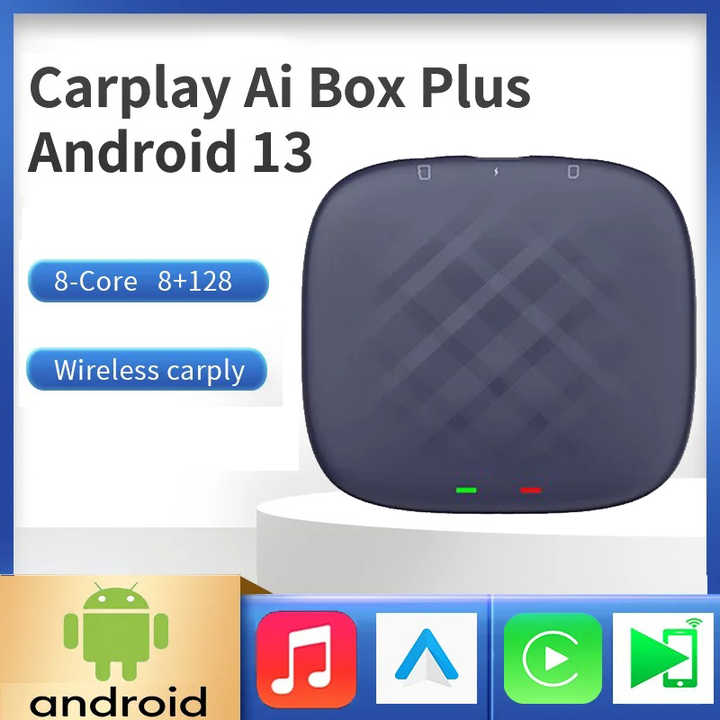 Android 13.0 CarPlay Ai Box Max,8GB+128GB,8-Core,Snapdragon QCM 