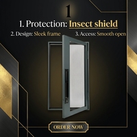 Moustiquaire de sécurité en acier inoxydable 18 mailles ignifuge, avec cadre en aluminium sur mesure, moustiquaire anti-insectes, directement de l'usine