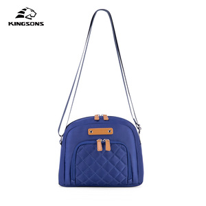 Kingsons Women's Toiletry Bag Blue Large Capacity Zipper Cosmetic Bag Portable Travel Storage Bag - Product Image 3
