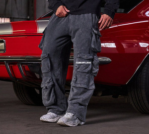 <span class=keywords><strong>Pantalones</strong></span> Deportivos de Gimnasio Personalizados al por Mayor para <span class=keywords><strong>Hombre</strong></span>, <span class=keywords><strong>Pantalones</strong></span> <span class=keywords><strong>Cargo</strong></span> de Tela Casual de Invierno con Estilo Lavado para <span class=keywords><strong>Trabajo</strong></span> y Entrenamiento al Aire Libre - Product Image 5