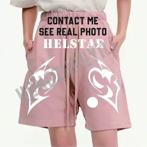 1:1 Helstar High Street 2024 New Logo Retro Pure Fashion Brand Men's And Women's Loose And Thin Cotton Casual 5 Cent Shorts