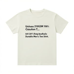 T-Shirt Unisex 210GSM 100% Cotone, Casual con Stampa DTF, Traspirante e Resistente, Maglietta da Uomo - Product Image 2