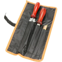 Kit de 5 limes à chaîne pour tronçonneuse, 5,2 mm, compatibles avec les chaînes 3/8 Pro, pour affûtage de tronçonneuse