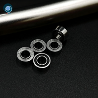 Roulement dentaire haute vitesse SR144TLZNW à rangée unique, précision P4, cage en céramique PAI, lubrifié à la graisse, 3.175x6.35x2.78mm, 450000 tr/min, ZZ
