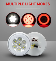 Nouveau phare arrière intelligent RGB 4 pouces 12V, étanche IP67, télécommandé, pour voiture, camion, bus, SUV, avec fonctions Stop, Clignotant, Marche arrière et Feux de position.