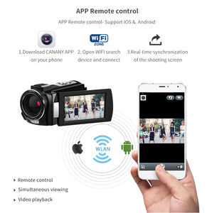 Kamera perekam Digital 4K UHD, penglihatan malam inframerah Wifi IPS layar sentuh kamera Video AE8 - Product Image 6