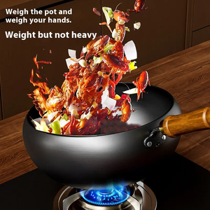 Độ tinh khiết cao sắt nitrided Frying Pan tiêu chuẩn quốc gia cấp súp & cổ phiếu chậu với không có lớp phủ hóa học - Product Image 4