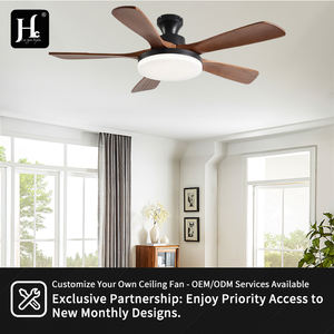 Ventilador de Techo Moderno Retro con Luz LED, Diseño Industrial de Metal, Control Remoto - Ventilador de Techo Moderno Retro con Luz - Product Image 5