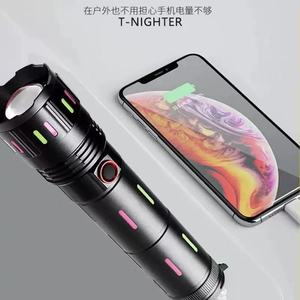 ไฟฉายแบบชาร์จไฟได้ ขนาดเส้นผ่านศูนย์กลาง 54 มม. ความยาว 155 มม. 220 มม. หลอดไฟ LED อลูมิเนียมอัลลอยด์ ใช้ในกรณีฉุกเฉิน พร้อมการชาร์จผ่าน USB - Product Image 2