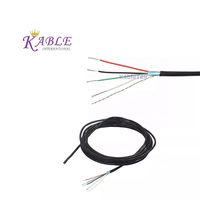 "Kabletex UL2725 Tresse Câble Blindé USB Fils d'Alimentation 26AWG 2C 28AWG 4 Noyaux PVC Cuivre Fil Isolé VW-1 FT1 Toron"