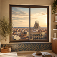 Ventanas Abatibles de Aluminio con Rotura de Puente Térmico, Eficiencia Energética, Triple Acristalamiento y Vidrio Templado para Hogares