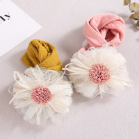 Accessoires de bébé européen et américain fille fleur bandeau de mode bandeau de cheveux pour nouveau-né mignon