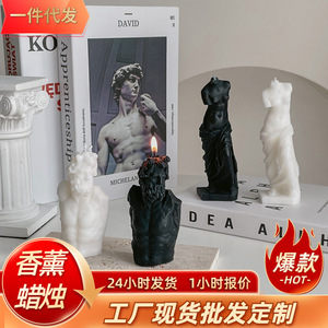Velas con Forma de Venus, Velas Aromáticas de Parafina para Decoración del Hogar, Vela Novedosa con Forma de Estatua de David Laocon - Product Image 5