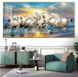 8 cavalli da corsa pittura di porcellana di cristallo animale con diamanti 5D decorazioni di lusso <span class=keywords><strong>per</strong></span> decorazioni <span class=keywords><strong>per</strong></span> la casa e <span class=keywords><strong>soggiorno</strong></span> - Product Image 2