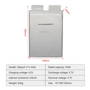 Prismatic Rechargeable NMC 3.7v 50ah 53ah 55ah P53B 10160230 Lithium Ion Battery <b>for</b> EV - Product Image 3