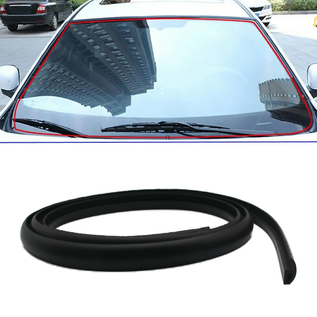 1.7m Car Front Windshield Panel Moulding Rubber Seal Strip for BMW E46 E90 E60 E39 E36 F30 F10 F20 X5 E70 E53 M G30 E91 E34 F31