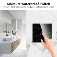 Interrupteur intelligent Bingoelec Tuya Zigbee 1000W avec panneau tactile en verre trempé et télécommande, nécessitant un fil neutre