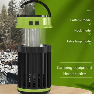 Lampe de camping rechargeable à énergie solaire, tue-moustiques LED, portable, pour usage extérieur et domestique - Product Image 1