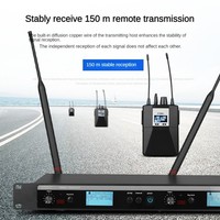 Système de moniteur intra-auriculaire sans fil à double canal PSM600-UHF, stéréo pour les performances scéniques et l'utilisation en studio