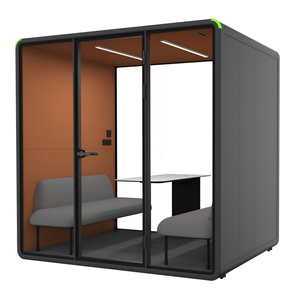 Cabina de oficina insonorizada para 4 personas, directa de fábrica, cabina acústica para conferencias, para espacios de trabajo abiertos - Product Image 5