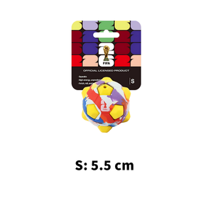 Jouet de balle pour animaux de compagnie à rebond hyper fou et imprévisible, sous licence officielle <span class=keywords><strong>FIFA</strong></span>, interactif, pour le jeu de chasse au ballon pour chien, balle en caoutchouc qui couine, pour la Coupe du monde <span class=keywords><strong>FIFA</strong></span> - Product Image 4