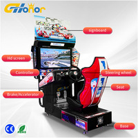 Machine d'Arcade de Course de Voiture à Monnayeur Intérieure Outrun, Simulateur de Jeu d'Arcade à Pièces pour Enfants