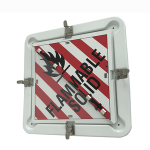 Segnali di allarme per il trasporto di merci pericolose per il trasporto di camion segnali di pericolo e etichette di trasporto a combustibile spontaneo - Product Image 1