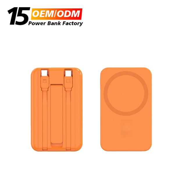 Magsafered Factory Mini Power Bank Magnetic 10000mAh Mag 15W Wireless Safe Fast Charger Portable Stand & Card Holder Power Bank