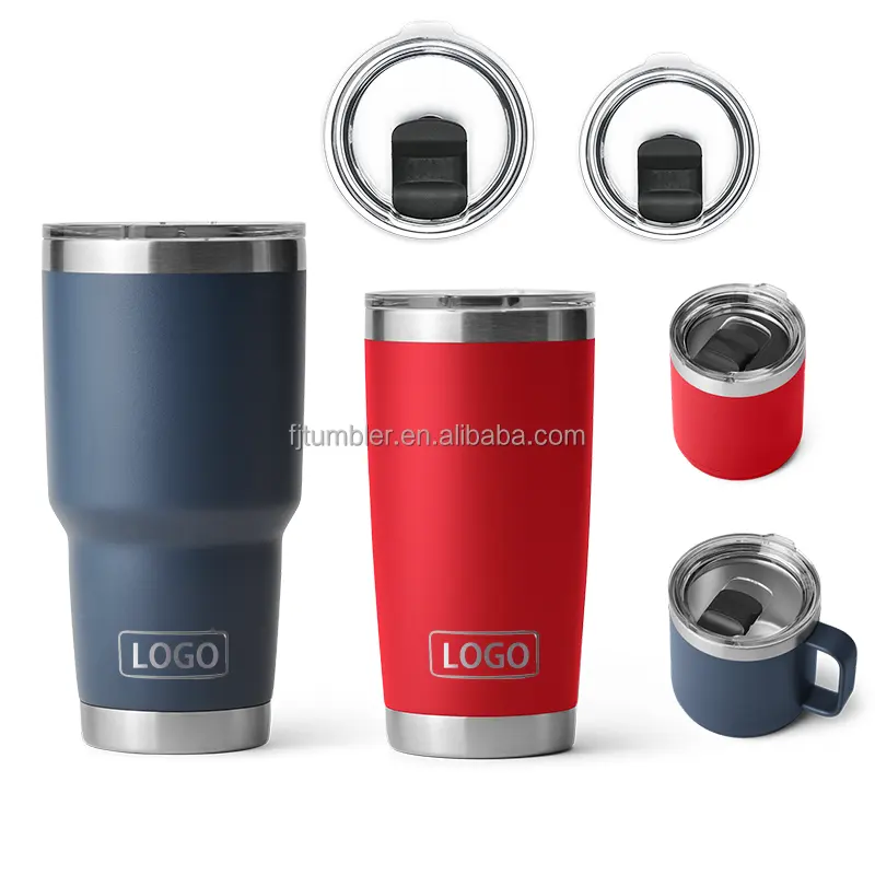 Bán buôn số lượng lớn yety yetys vasos biểu tượng ban đầu thép không gỉ 30 Ounce du lịch cốc cà phê Mug Tumbler 20oz 30oz với nắp từ