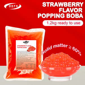 Bán Hàng Trực Tiếp Giá Tốt Nhất Dâu Tây Popping Boba Cao Cấp Trà Bong Bóng Thành Phần Cho Chuỗi Cửa Hàng Nhà Máy Cung Cấp - Product Image 2