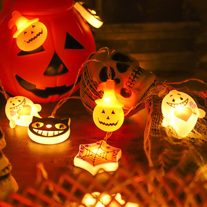 Luces LED de Cadena con Forma de Halloween, Funcionan con Pilas, Impermeables, Decoración de Ambiente para Halloween, Gran Venta - Product Image 5