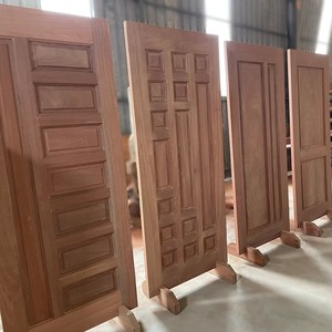 Puerta de WPC con Revestimiento de Madera y Plástico, Precio de Fábrica al por Mayor, Aislamiento Acústico, Impermeable, Puerta de Madera Sólida para Dormitorio, Puerta Plana - Product Image 6