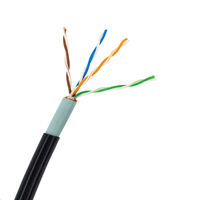 Cables de red para exteriores personalizados de fábrica CAT5e 26awg cable Ethernet de cobre CAT5 para exteriores SFTP CAT5e 305m