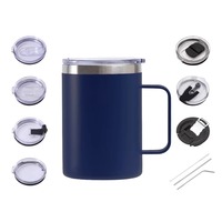 Offre Spéciale – Tasse à café isotherme en acier inoxydable de 350 ml avec poignée, écologique, pour le bureau et les voyages, maintien thermique de 6 à 12 heures