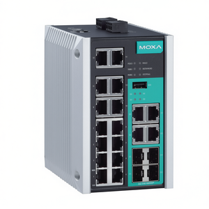 Moxa EDS-518E-4GTXSFP-T สวิตช์อีเธอร์เน็ตอุตสาหกรรมแบบจัดการได้ 8 พอร์ต กิกะบิต IEEE 802.3 - Product Image 2