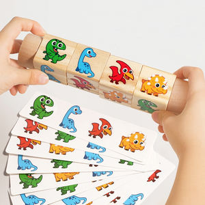 Juguete educativo <span class=keywords><strong>Montessori</strong></span> para niños, cubos giratorios <span class=keywords><strong>de</strong></span> madera, bloque a juego, juguete para niños, coordinación mano ojo, bloques <span class=keywords><strong>de</strong></span> madera, juguete - Product Image 3