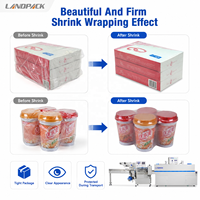 Machine d'emballage automatique horizontale pour boîtes de produits, cartons, films plastiques, tunnel de rétraction thermique, emballage de type oreiller
