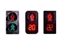 Semáforo LED Inteligente de 100mm, Alimentado por Red Eléctrica, Material de PC, Señalización Roja y Verde para Cruces, Horizontal y Vertical, Portátil