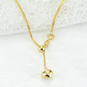 9K 10K 14K 18K 22K 10K 14K Gold Cuban Link Heart Chain For Necklace Bracelet Jewelry Making