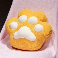 Vente en gros de peluche 2 en 1 mignon chat patte oreiller couverture doux voyage peluche climatisation couverture chat patte coussin