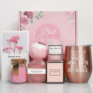 Women Pink Self Care Business Relaxing Get <strong>Well</strong> Soon Gift Box Set Soap Blanket Sock Birthday Gifts for Business Use - Product Image 6