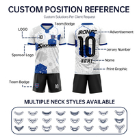 Tenues de football personnalisées directement de l'usine, ensembles de maillots de football doux avec tissu respirant pour la course quotidienne
