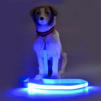 Laisse pour chien en nylon lumineuse LED étanche, collier et harnais électroniques clignotants pour animaux de compagnie, design floral de luxe